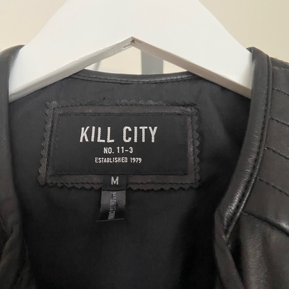 Kill City by Lip Service Blk Lambskin Leather Vest M $250 - Picture 6 of 11